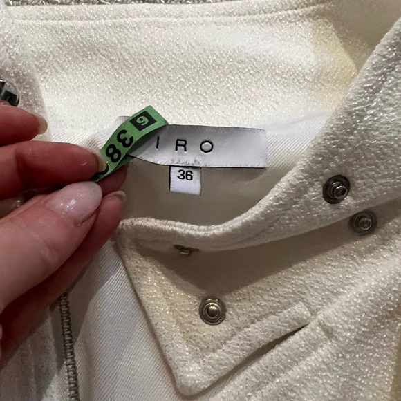 Iro white biker jacket - Picture 3 of 8